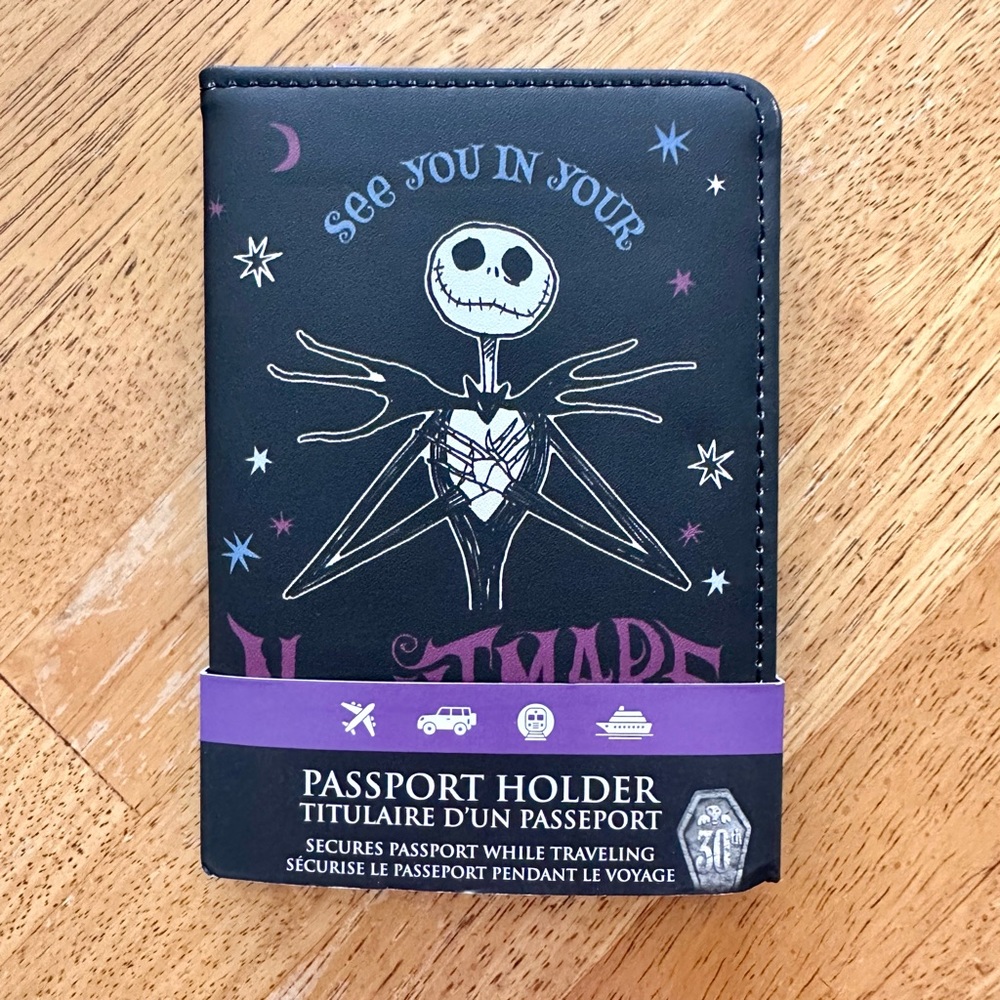 The Nightmare Before Christmas See You in Your Nightmare Passport Holder NEW!